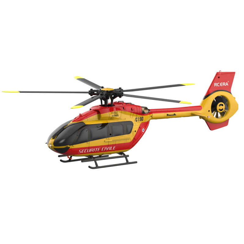 RC-ERA C-190 H145 Pro Gyro Stabilised - RTF Helicopter (Red & Yellow)