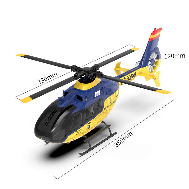 YU-XIANG F-06 EC-135 -RTF Helicopter ( Yellow & Blue )