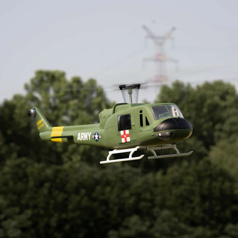 Fly Wing UH-1 Huey 450 Size V4 GPS Stabilised - RTF Helicopter (Military)