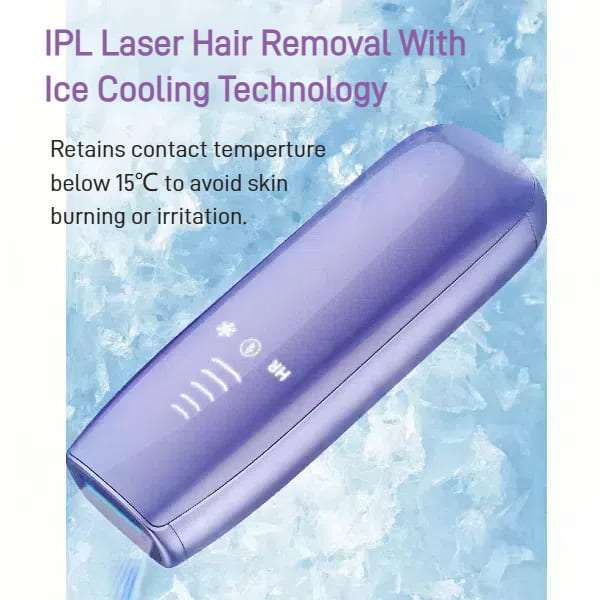 Laser Hair Removal Unisex Handheld Intense Pulsed Light with  Ice Cooling