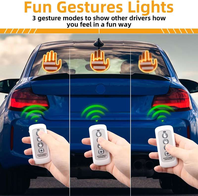 Car LED Hand Gesture Light with Remote