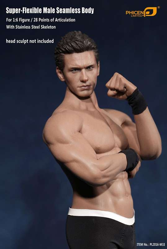 Muscular Guy (NO Head Sculpt) TBLeague 1/6th Scale Super Flexible male Female Action Figure-M33
