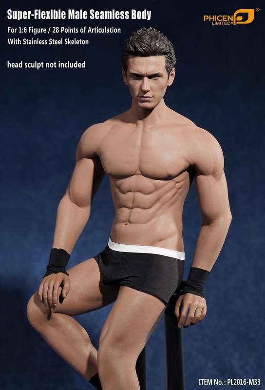 Muscular Guy (NO Head Sculpt) TBLeague 1/6th Scale Super Flexible male Female Action Figure-M33