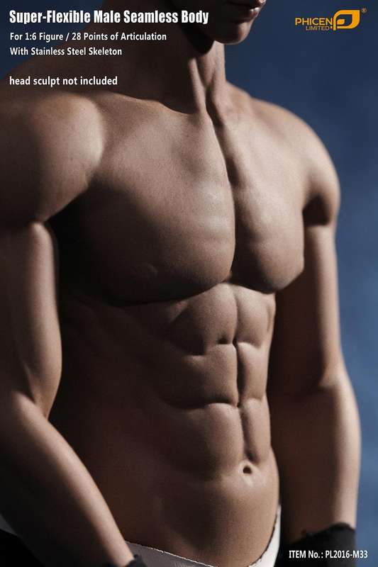 Muscular Guy (NO Head Sculpt) TBLeague 1/6th Scale Super Flexible male Female Action Figure-M33