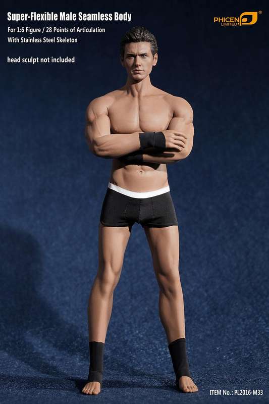 Muscular Guy (NO Head Sculpt) TBLeague 1/6th Scale Super Flexible male Female Action Figure-M33