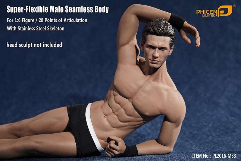 Muscular Guy (NO Head Sculpt) TBLeague 1/6th Scale Super Flexible male Female Action Figure-M33