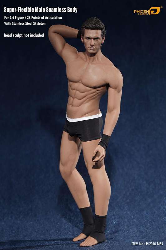 Muscular Guy (NO Head Sculpt) TBLeague 1/6th Scale Super Flexible male Female Action Figure-M33