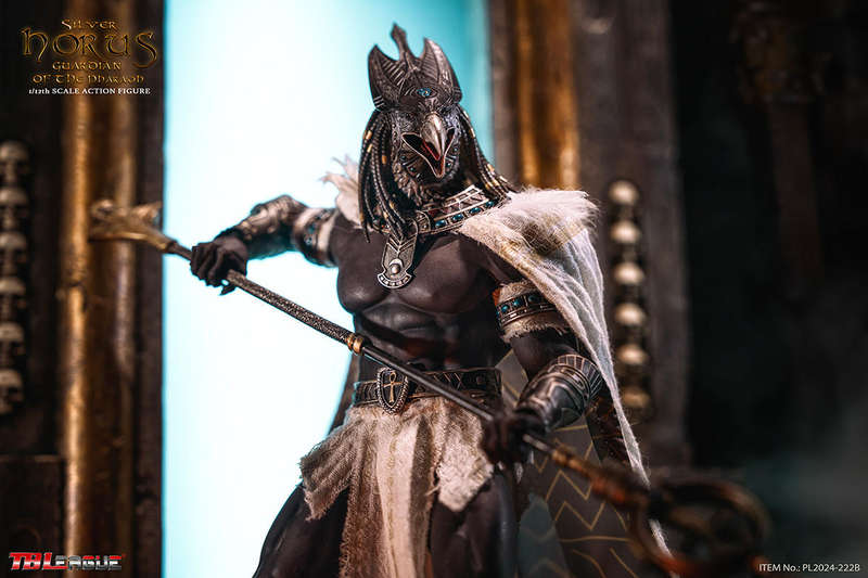 TBleague Egyptian God Horus Guardian of Pharaoh  (Silver) 1/12th Scale Action Figure