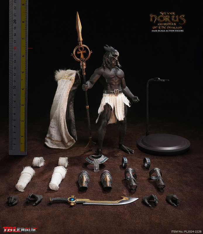 TBleague Egyptian God Horus Guardian of Pharaoh  (Silver) 1/12th Scale Action Figure