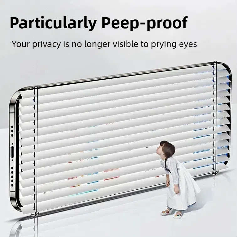 Set of 2 - Iphone 12 - Tempered Glass Privacy Anti-spy Screen Protector With Cleaning Kit