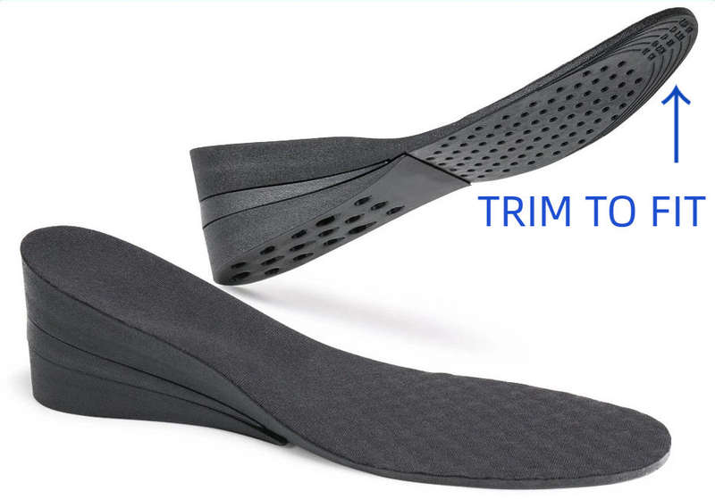 Height Increase Insoles for Men Women, Adjustable Invisible Shoe Lifts