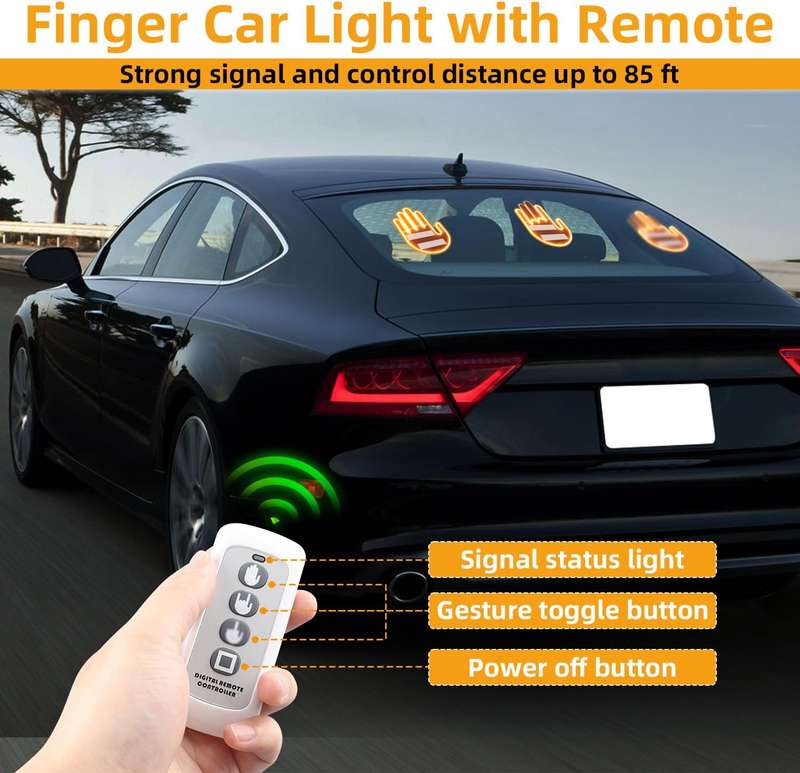 Car LED Hand Gesture Light with Remote