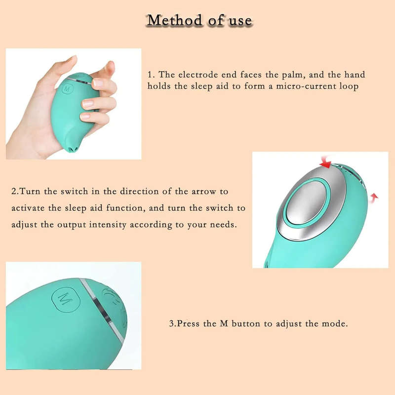 Sleep Aid Device - Microcurrent Pulse Stimulation - Fall asleep easier