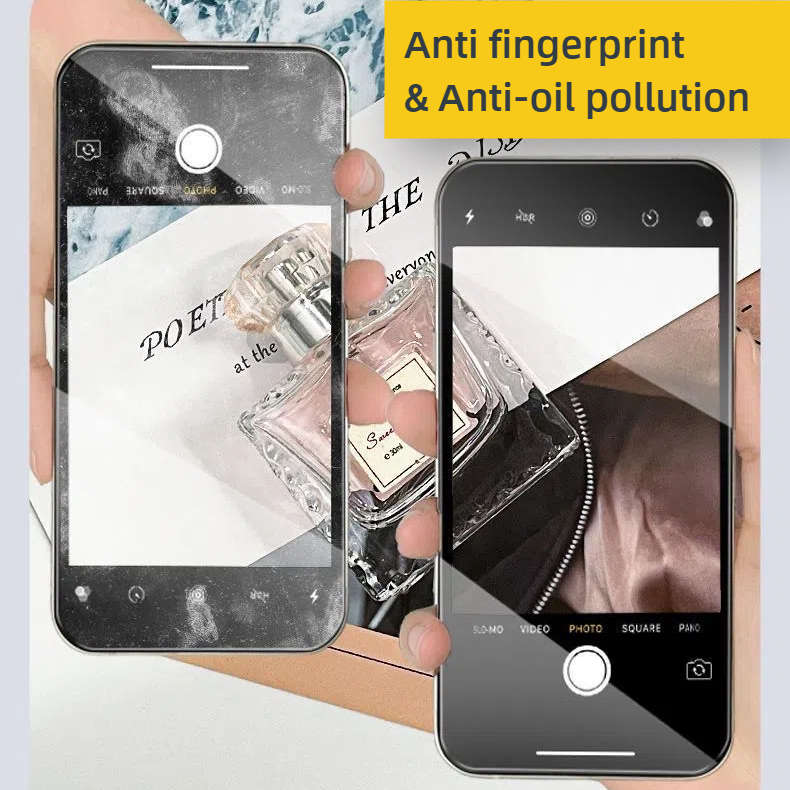Set of 2 - Iphone 12 - Tempered Glass Privacy Anti-spy Screen Protector With Cleaning Kit