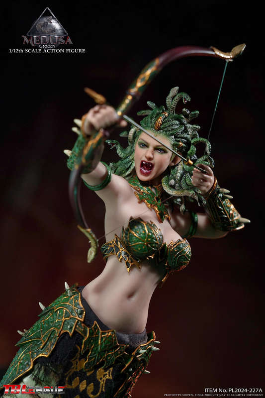 TBLeague MEDUSA 1/12 Scale Action Figure With  Poseable Snake Tail (Green)