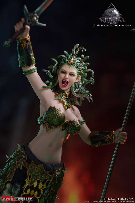 TBLeague MEDUSA 1/12 Scale Action Figure With  Poseable Snake Tail (Green)