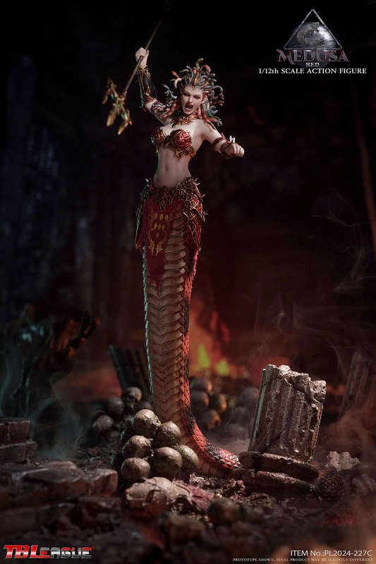 TBLeague MEDUSA-Red 1/12th Scale Collectiable Action Figure With  Poseable Snake Tail