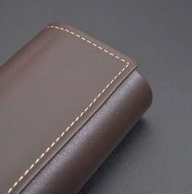 Unisex PU Leather Eyeglasses Case Stylish, Durable, Protective, & Compact BROWN