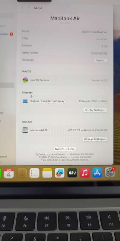Apple Macbook Air M2, 8GB, 512GB, new.