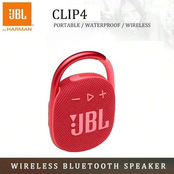 JBL - Clip4 - Portable Wireless Bluetooth Speaker - Red