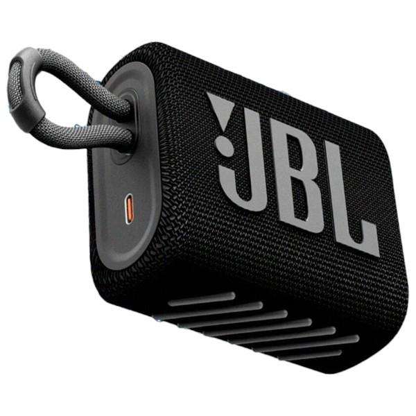 JBL - GO3 - Portable Wireless Bluetooth Speaker - Black