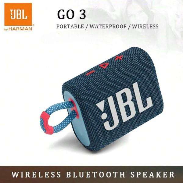JBL - GO3 - Portable Wireless Bluetooth Speaker - Blue/White
