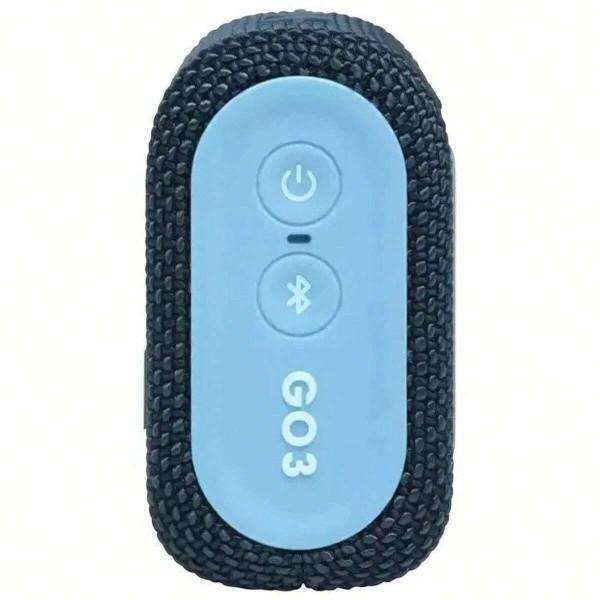 JBL - GO3 - Portable Wireless Bluetooth Speaker - Blue/White