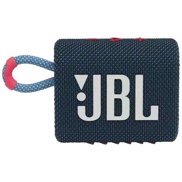 JBL - GO3 - Portable Wireless Bluetooth Speaker - Blue/White
