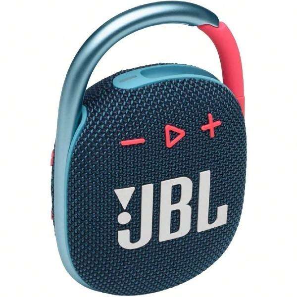 JBL - Clip4 - Portable Wireless Bluetooth Speaker - Blue/Pink