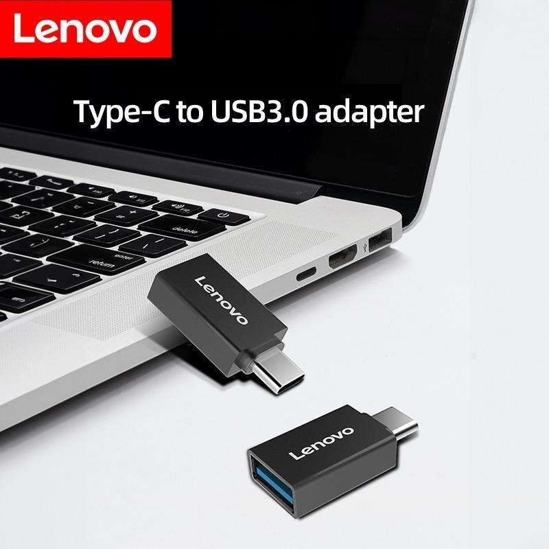 LENOVO - TC01 - Portable Type-C To USB OTG Adapter - Black