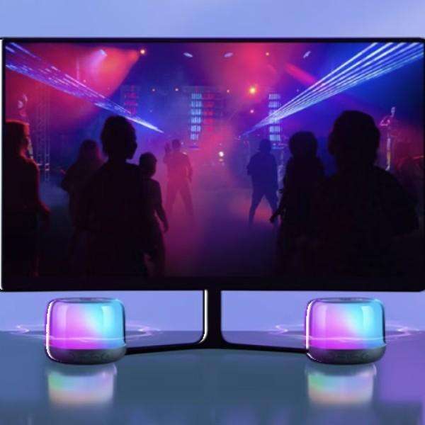 HP - BTS02 - Wireless HI-FI LED Mini Speaker - Black