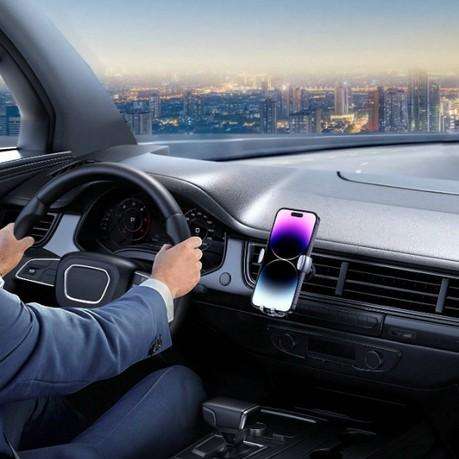 UGREEN - LP130 - Flexible Air Vent Car Phone Mount - Silver & Black