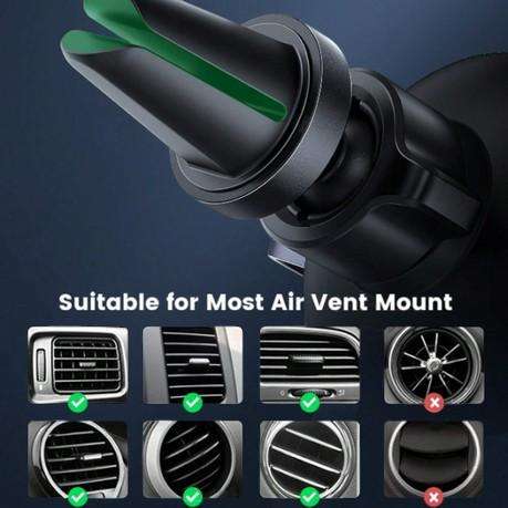 UGREEN - LP130 - Flexible Air Vent Car Phone Mount - Silver & Black