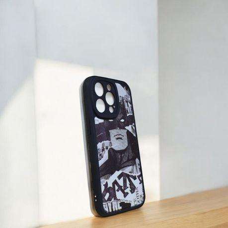 Retro Batman Comic Inspired Phone Case For iPhone 15 Pro Max - Black/White