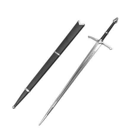 Miniature Gandalf Aragon Sword Replica - Black/Silver