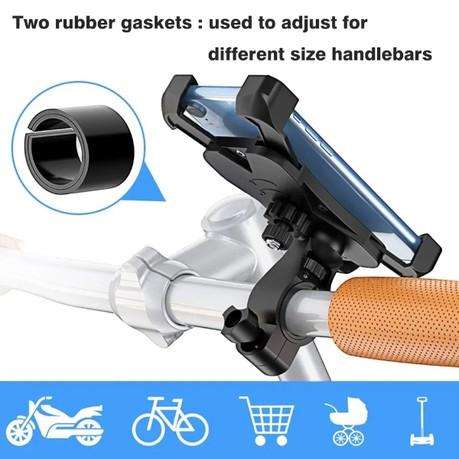 Earldom - ET-EH141 - 360-Degree Rotatable Bicycle Cellphone Holder - Black
