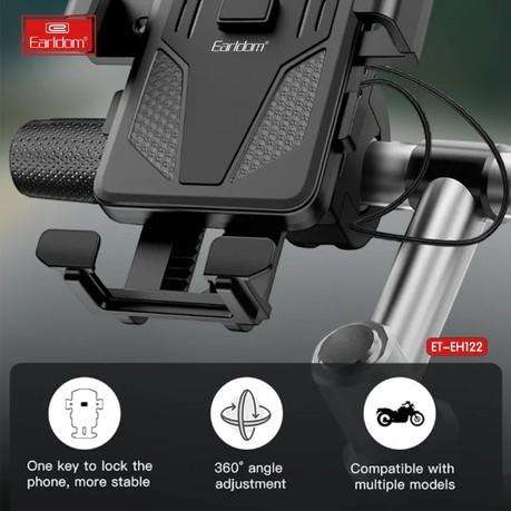 Earldom - ET-EH122 - Rotatable Bicycle Cellphone Holder - Black