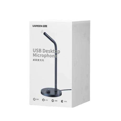UGREEN - CM564 - Adjustable USB Desktop Microphone With 3.5mm Port - Black