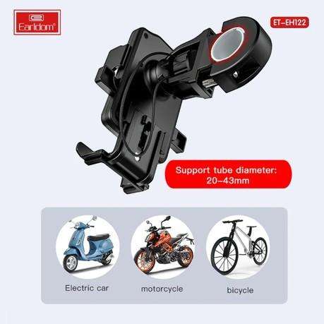 Earldom - ET-EH122 - Rotatable Bicycle Cellphone Holder - Black