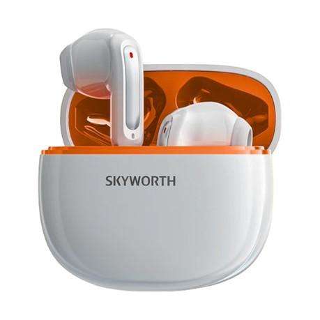SKYWORTH - SEP006 - Bluetooth v5.3 Touch Control Earbuds - Orange & White