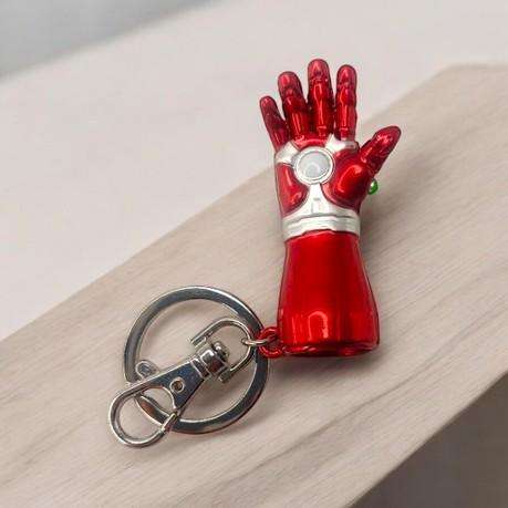 Marvel Inspired Iron Man Nano Gauntlet Key Ring - Red