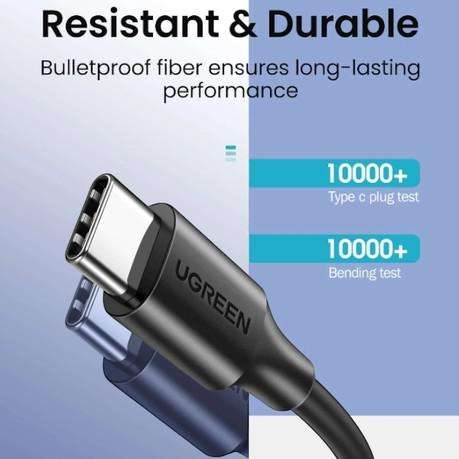 UGREEN - US286 - Type-C to Type-C Fast Charging Cable 60W - 2M - Black