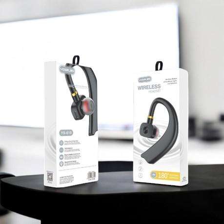 YESPLUS - YS-619 - Universal 180 Degree Rotating Bluetooth Earpiece - Black
