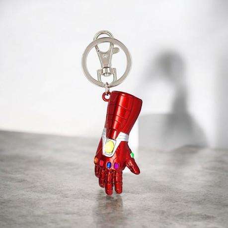 Marvel Inspired Iron Man Nano Gauntlet Key Ring - Red