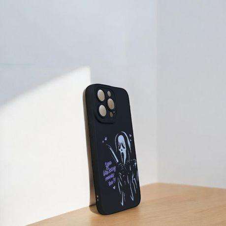 Ghostface In Love Inspired Phone Case For iPhone 15 Pro Max - Black