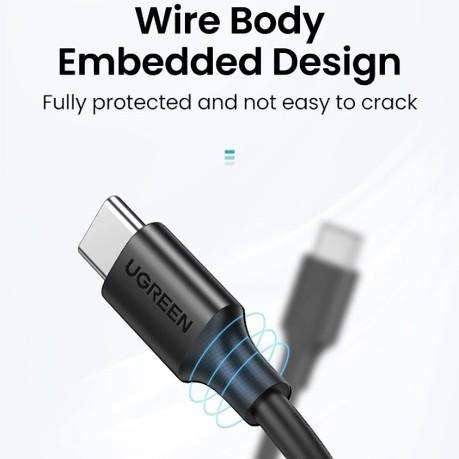 UGREEN - US286 - Type-C to Type-C Fast Charging Cable 60W - 2M - Black