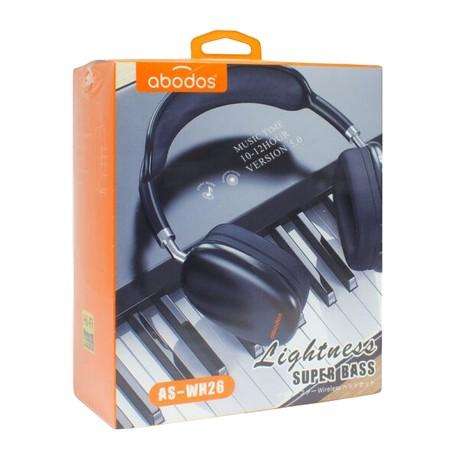 ABODOS - AS-WH26 - Wireless Headset With Shocking Bass - Black