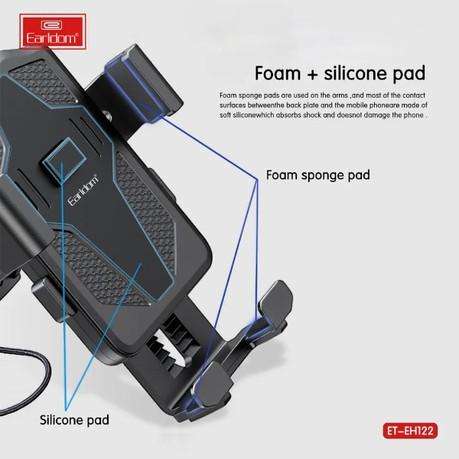 Earldom - ET-EH122 - Rotatable Bicycle Cellphone Holder - Black