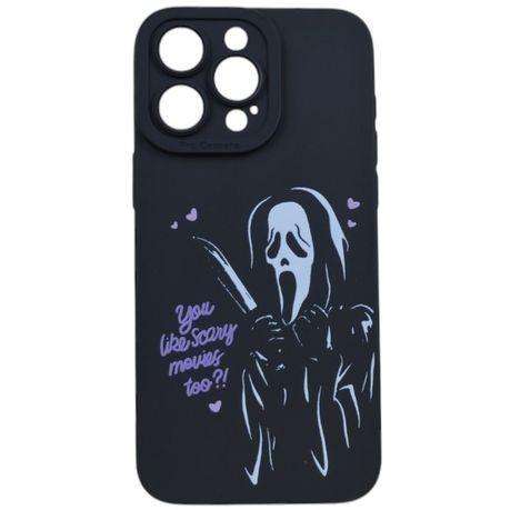 Ghostface In Love Inspired Phone Case For iPhone 15 Pro Max - Black
