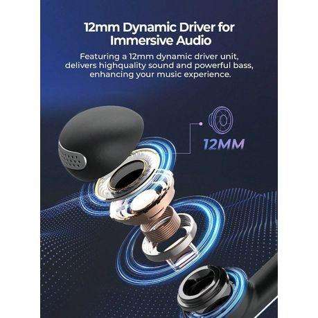 HAVIT - TW980 - Waterproof Open Ear Clip Earbuds With Dual Mic ENC - Black